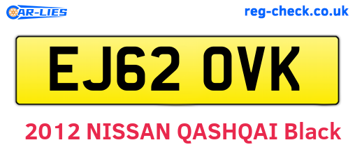 EJ62OVK are the vehicle registration plates.