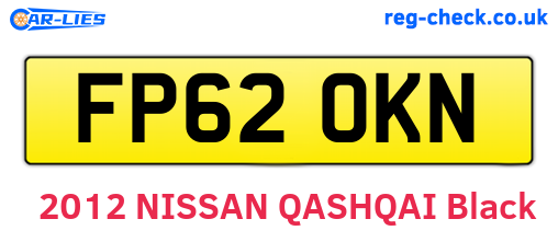 FP62OKN are the vehicle registration plates.