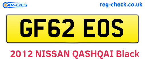 GF62EOS are the vehicle registration plates.