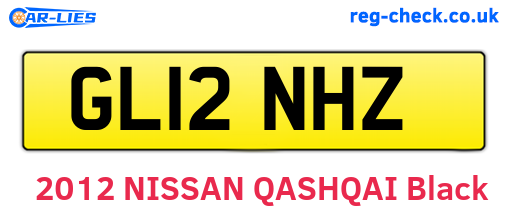 GL12NHZ are the vehicle registration plates.