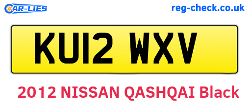 KU12WXV are the vehicle registration plates.