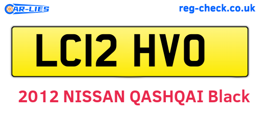 LC12HVO are the vehicle registration plates.