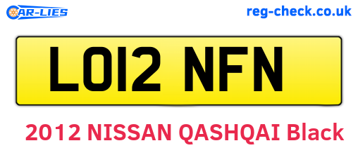 LO12NFN are the vehicle registration plates.