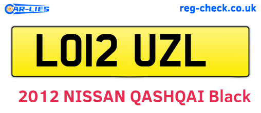 LO12UZL are the vehicle registration plates.