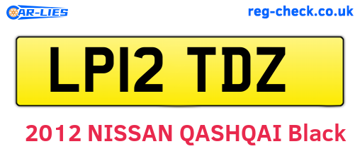 LP12TDZ are the vehicle registration plates.