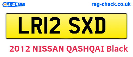 LR12SXD are the vehicle registration plates.