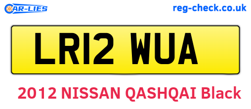 LR12WUA are the vehicle registration plates.