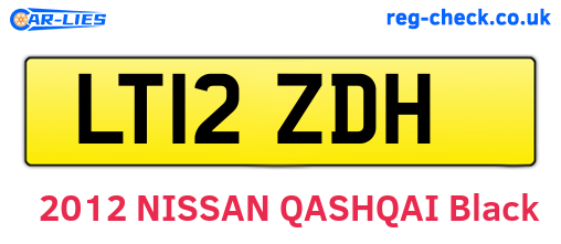 LT12ZDH are the vehicle registration plates.