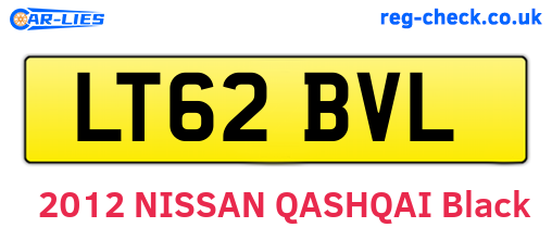 LT62BVL are the vehicle registration plates.