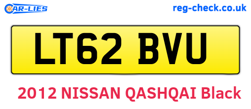 LT62BVU are the vehicle registration plates.