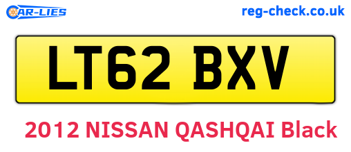 LT62BXV are the vehicle registration plates.