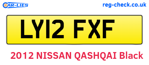 LY12FXF are the vehicle registration plates.