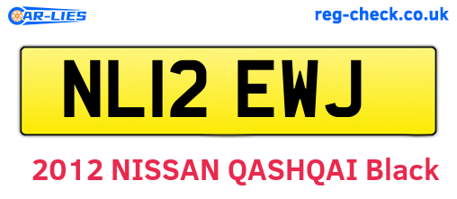 NL12EWJ are the vehicle registration plates.