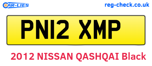 PN12XMP are the vehicle registration plates.