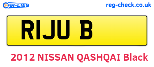 R1JUB are the vehicle registration plates.