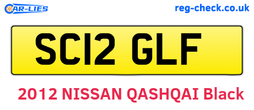 SC12GLF are the vehicle registration plates.