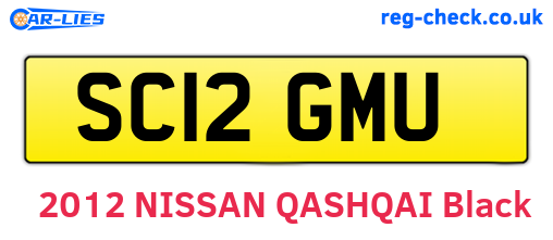 SC12GMU are the vehicle registration plates.