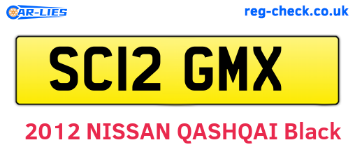 SC12GMX are the vehicle registration plates.