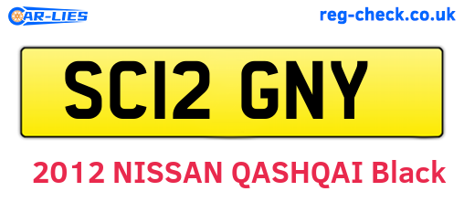 SC12GNY are the vehicle registration plates.