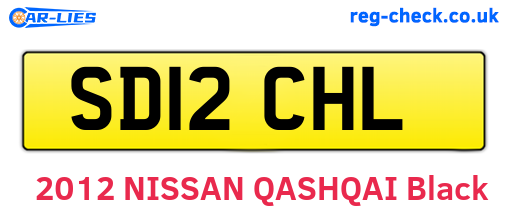 SD12CHL are the vehicle registration plates.
