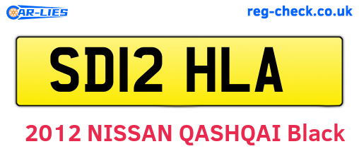SD12HLA are the vehicle registration plates.