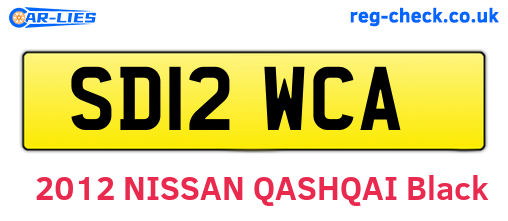 SD12WCA are the vehicle registration plates.