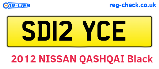 SD12YCE are the vehicle registration plates.