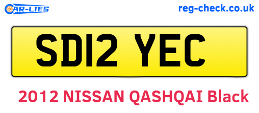 SD12YEC are the vehicle registration plates.