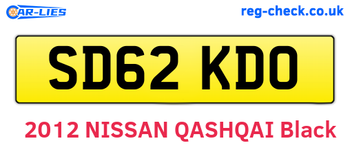 SD62KDO are the vehicle registration plates.