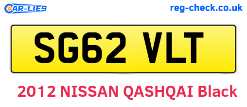 SG62VLT are the vehicle registration plates.