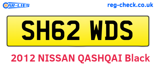 SH62WDS are the vehicle registration plates.
