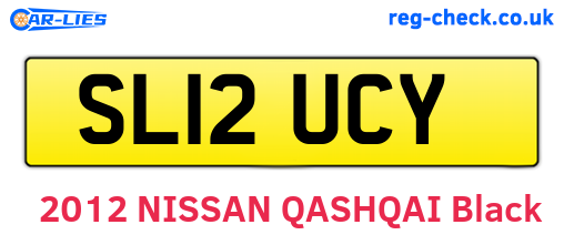 SL12UCY are the vehicle registration plates.