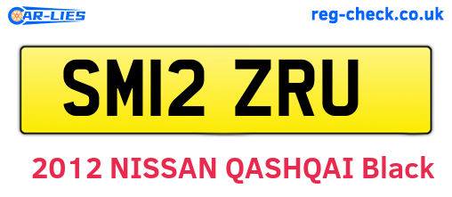 SM12ZRU are the vehicle registration plates.