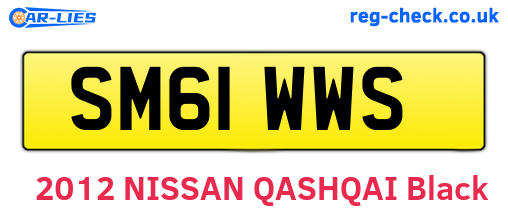 SM61WWS are the vehicle registration plates.