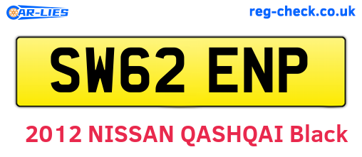 SW62ENP are the vehicle registration plates.