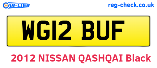 WG12BUF are the vehicle registration plates.
