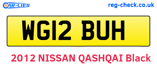 WG12BUH are the vehicle registration plates.