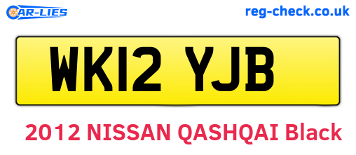 WK12YJB are the vehicle registration plates.