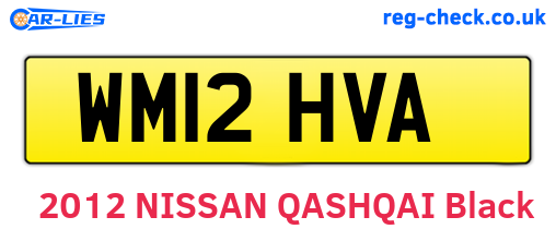 WM12HVA are the vehicle registration plates.