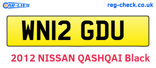 WN12GDU are the vehicle registration plates.