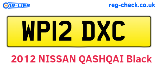 WP12DXC are the vehicle registration plates.