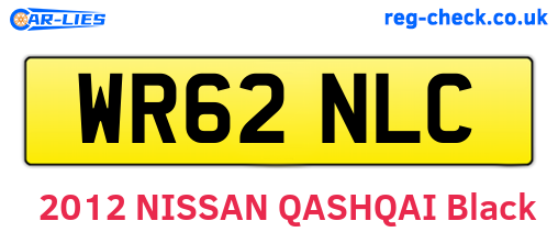 WR62NLC are the vehicle registration plates.