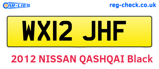 WX12JHF are the vehicle registration plates.