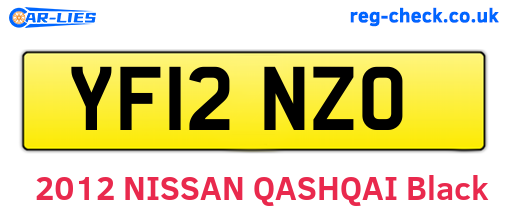 YF12NZO are the vehicle registration plates.