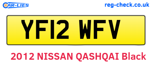 YF12WFV are the vehicle registration plates.