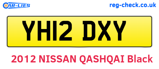 YH12DXY are the vehicle registration plates.