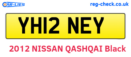 YH12NEY are the vehicle registration plates.