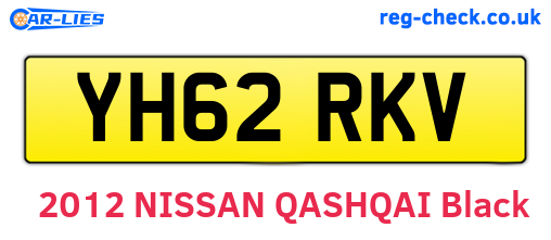 YH62RKV are the vehicle registration plates.