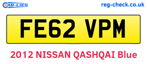 FE62VPM are the vehicle registration plates.