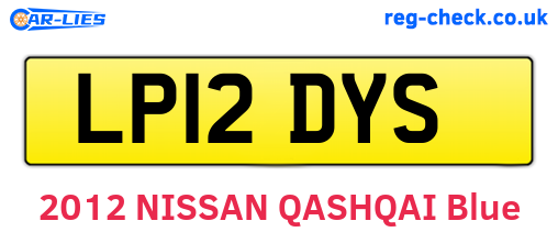 LP12DYS are the vehicle registration plates.